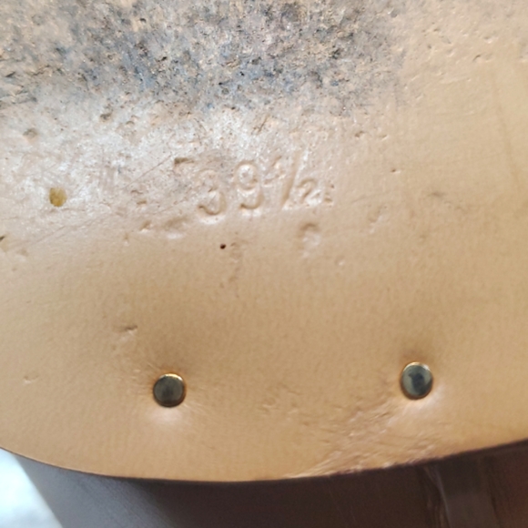 Chloe Gaile Heeled Sandal Leather Slingback Tan 39.5 - Picture 9 of 10